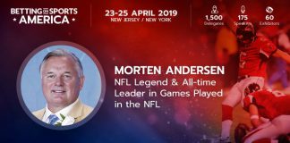 NFL’s Morten Andersen to deliver a keynote at Betting on Sports America