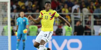 Yerry Mina issued a fine after breaching betting rules