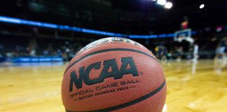 NCAA adopts NIL reforms amid ‘unstable’ future Basketball with NCAA logo.
