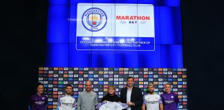 Manchester City unveil Marathonbet training kit sponsorship