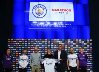 Manchester City unveil Marathonbet training kit sponsorship