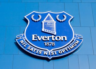 Toffees net new sleeve sponsorship credit: Shutterstock