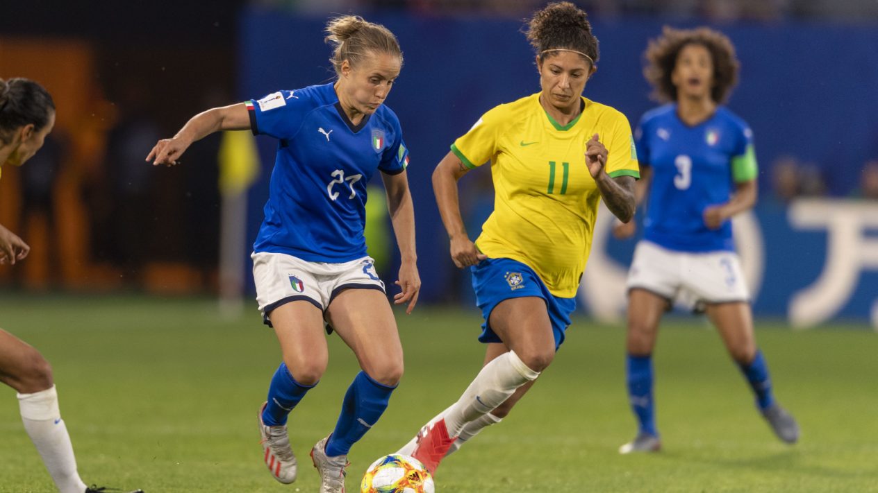 Cristiane Rozeira representing international team Brazil