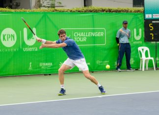 TIU issues lengthy ban to Spanish tennis player Spanish tennis player Enrique López Pérez in action