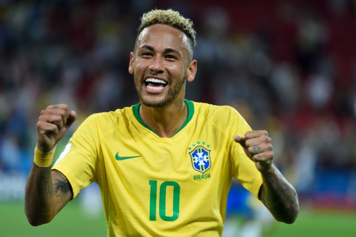 Neymar Jr in action for Brazil