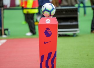 CAT takes lead judiciary of UK football data rights dispute Barclays Premier League matchball stood on podium