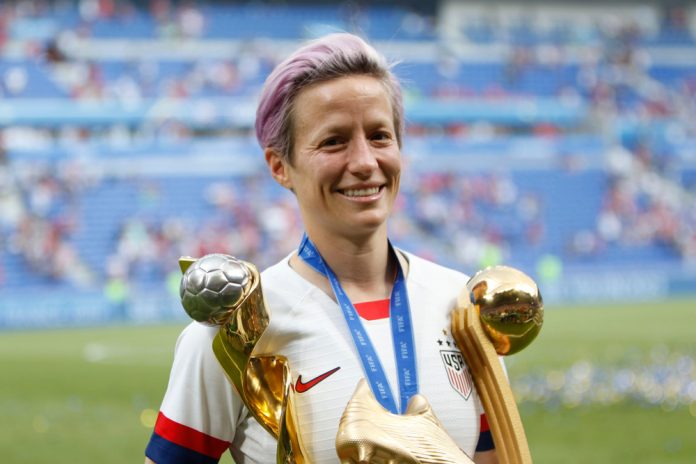 World Cup winner and USA's Megan Rapinoe