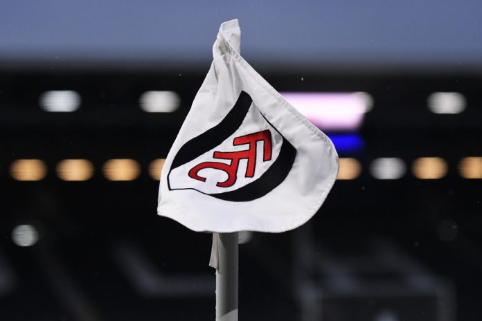 Fulham Football Club corner flag at Craven Cottage