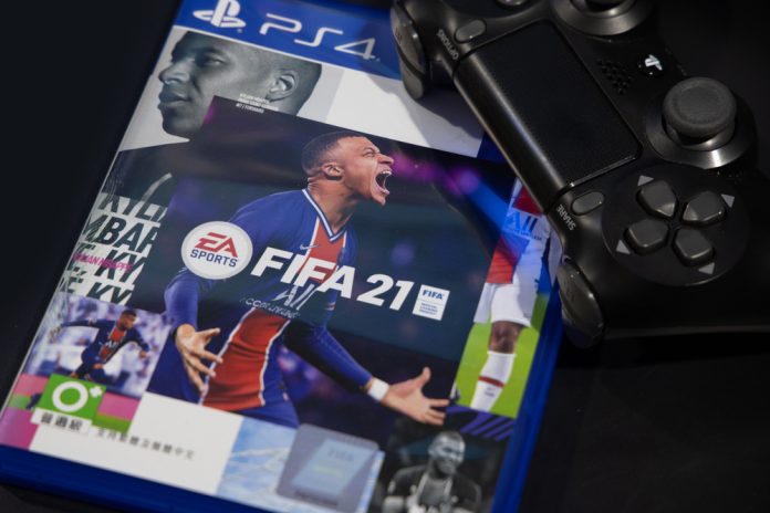 A cover of the popular FIFA 21 video game