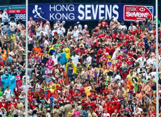 Hong Kong Sevens rugby pushed back after fourth COVID-19 wave hits Fans at the Hong Kong Sevens rugby tournament