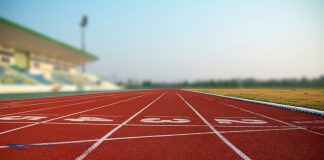 Hyperice enhances USA Cycling and USA Track & Field team performances Low shot of an athletics track