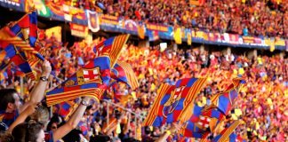 OneFootball to ‘reshape the football digital media landscape’ with Dugout acquisition Barcelona supporters celebrate