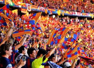 OneFootball to ‘reshape the football digital media landscape’ with Dugout acquisition Barcelona supporters celebrate