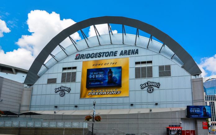 The Bridgestone Arena, home to NHL franchise Nashville Predators