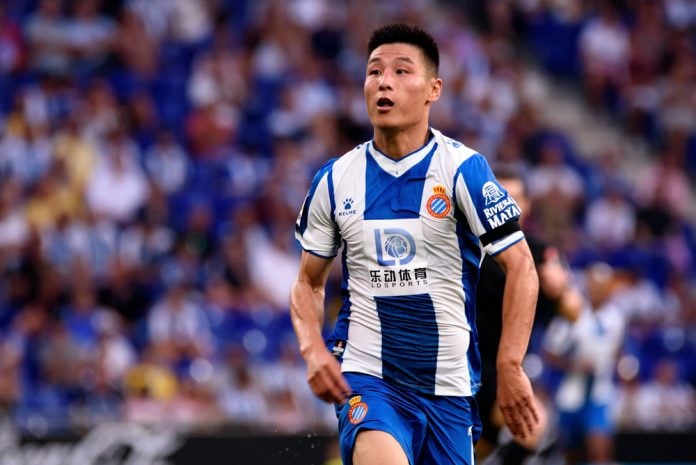Wu Lei in action for Espanyol