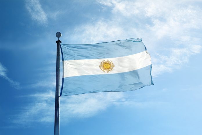 An Argentina flag