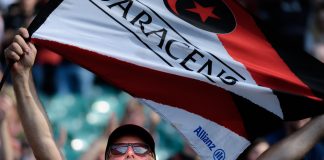 Saracens secures longevity with StoneX sponsorship A Saracens supporter celebrates