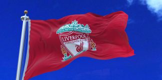 Liverpool to ‘generate global exposure’ for ThinkMarkets via new partnership Liverpool flag waving in wind.