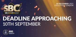 SBC Awards 2021 nominations deadline approaching fast