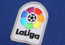 La Liga claims piracy win as NordVPN says it wasn’t told BANGKOK, THAILAND - JULY 07, 2016: The Logo of New La Liga spain football on the jersey on July 07,2016 in Bangkok Thailand.