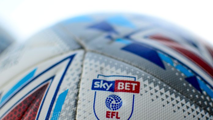 Football with Sky Bet EFL branding.