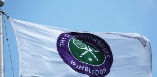 Amazon to serve German and Austria with Wimbledon coverage Wimbledon flag blowing in the wind.