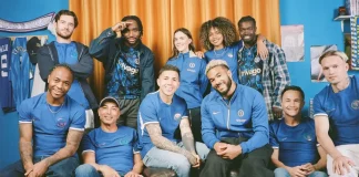 Chelsea release 2023-24 kit without front-of-shirt sponsor