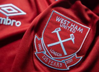West Ham supports local businesses with Intuit QuickBooks deal West Ham crest on a kit.
