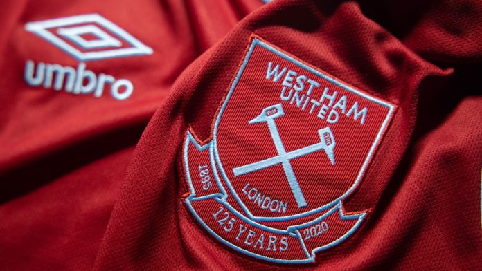 West Ham crest on a kit.