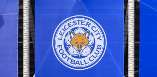 Premier League refers Leicester City for alleged PSR breaches September 12, 2021, Leicester, UK. Leicester City F.C. Football Club emblem against the backdrop of a modern stadium.