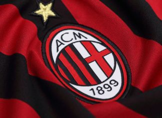 AC Milan steps into crypto gambling with TG.Casino AC Milan badge on jersey.