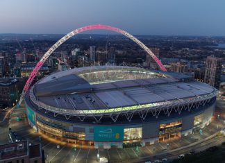 Wembley Stadium undergoes major revamp ahead of busy calendar Ariel view of Wembley Stadium