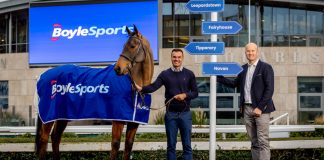 BoyleSports agrees new partnership showing ‘absolute commitment to Irish Racing’ Vlad Kaltenieks, CEO, BoyleSports and Paul Dermody, CEO Horse Racing Ireland Racecourses
