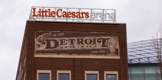 Detroit Pistons becomes the latest NBA team to partner with MeetKai Little Caesars Arena. Sign. Little Caesars Arena is a multi-purpose arena in Midtown Detroit. Detroit, Michigan. USA.