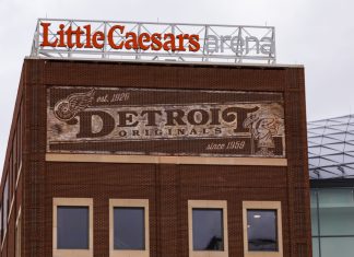 Detroit Pistons becomes the latest NBA team to partner with MeetKai Little Caesars Arena. Sign. Little Caesars Arena is a multi-purpose arena in Midtown Detroit. Detroit, Michigan. USA.