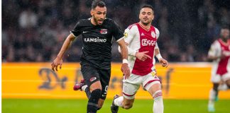 Eredivisie goes live in Japan following recent IMG deal Two Dutch Eredivisie player's playing football.