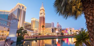 AFC Bournemouth injects “Vegas energy” with tourism deal Las Vegas, Nevada, USA cityscape along the strip at twilight.