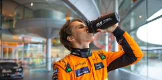 McLaren F1 & Optimum Nutrition “dedicated to peak human performance” credit: Optimum Nutrition