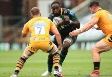 Gallagher Premiership rebrands amid declining youth interest in rugby Rugby player being tackled.
