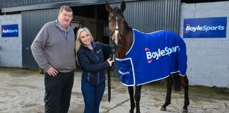 BoyleSports maintains racing momentum with John Hanlon deal John Hanlon posing for a picture to celebrate new deal with BoyleSports