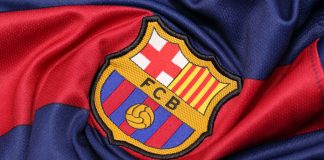 FC Barcelona to end Nike deal and explore its own brand The logo of Barcelona football club on an official jersey