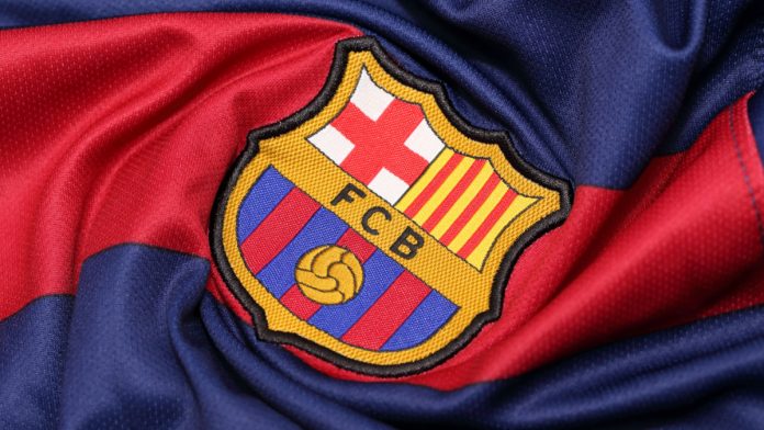 Barcelona The logo of Barcelona football club on an official jersey