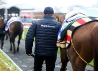 BoyleSports elevates Irish Grand National with increased prize pot Man leading out a horse before a race.