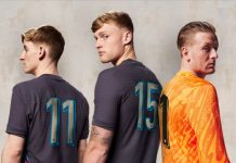 England supports Alzheimer awareness with ‘striking gesture’ for Belgium game Three England players stood showing nameless kits.