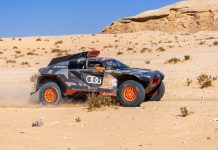 Extreme E keeps up the media pace with Canal 13 renewal The Audi RS Q E-TRON car of the Team Audi Sport is running Stage 5 of the 2022 Dakar Rally
