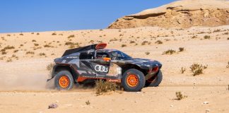 Extreme E ensures global coverage with Eurosport deal The Audi RS Q E-TRON car of the Team Audi Sport is running Stage 5 of the 2022 Dakar Rally