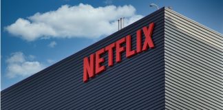Mike Tyson faces Jake Paul in “fight of a lifetime” on Netflix Los Angeles - October 23, 23021: Netflix building signage in Hollywood