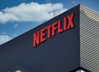 Mike Tyson faces Jake Paul in “fight of a lifetime” on Netflix Los Angeles - October 23, 23021: Netflix building signage in Hollywood