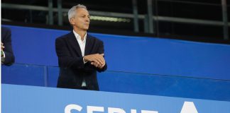 TIM & DAZN strike Serie A deal in ‘renewed market approach’ Italian football Serie A Championship. Prize giving for Juventus FC, winner of the Italian Serie A 2019-20. Fabio Dal Pino, President Lega Serie A.