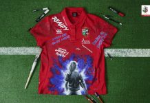 British & Irish Lions gear up for 2025 Australia tour with latest partner Shirt designed by Matthias Hamzaoui.